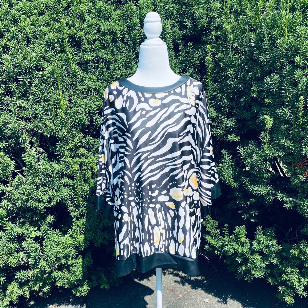 Leather Detail Oversized Top***Made in Italy NEW